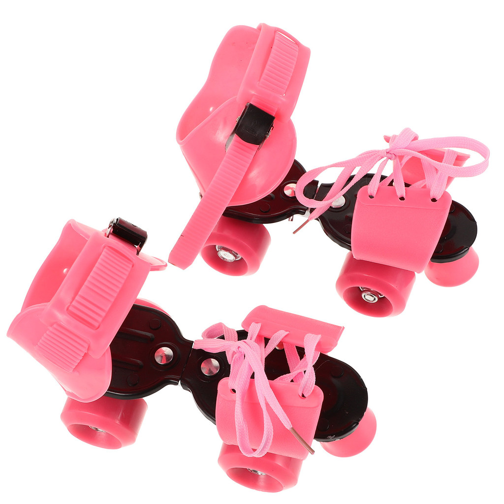 Adjustable Roller Skates Iron Quad Frame Four Wheel Beginner Skates Outdoor Activities Roller Skate