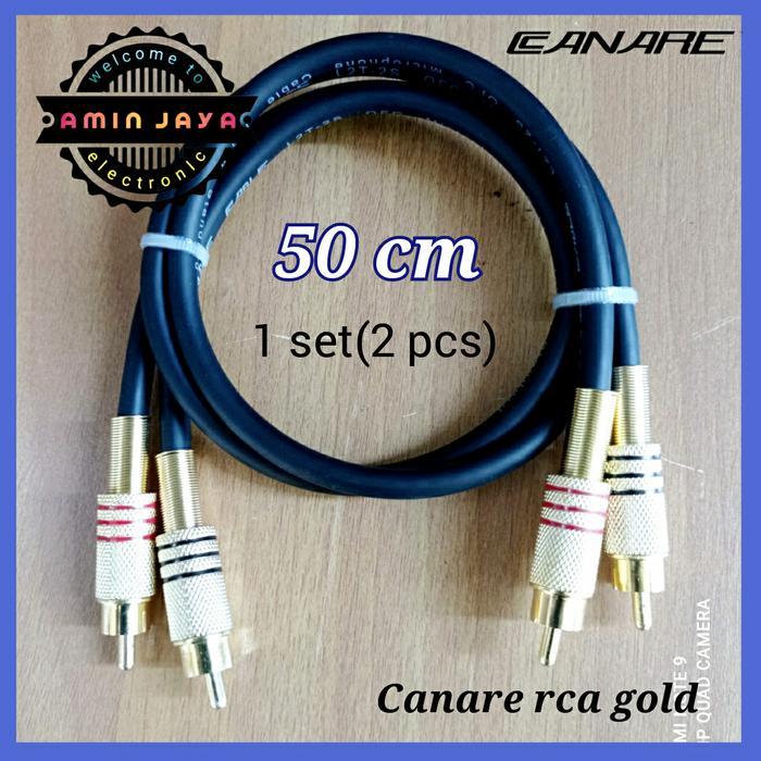 "New" Kabel jack RCA pendek-kabel canare rca gold