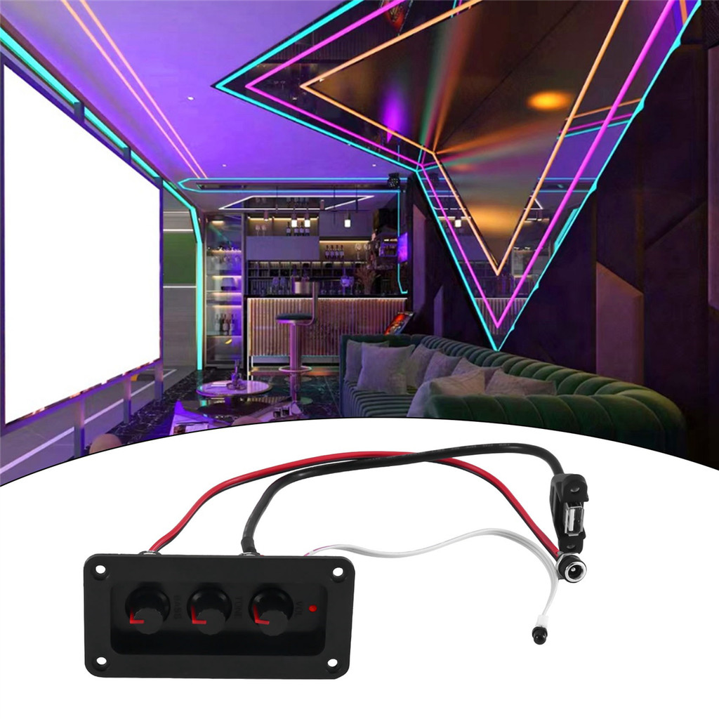 #214G 2X25W+50W 2.1 Channel Bluetooth 5.0 Subwoofer Amplifier Board Kit (black & blue)