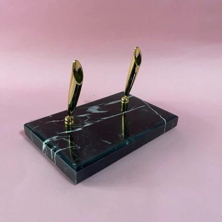 TERBARU Tempat pena Meja kantor marble black nero