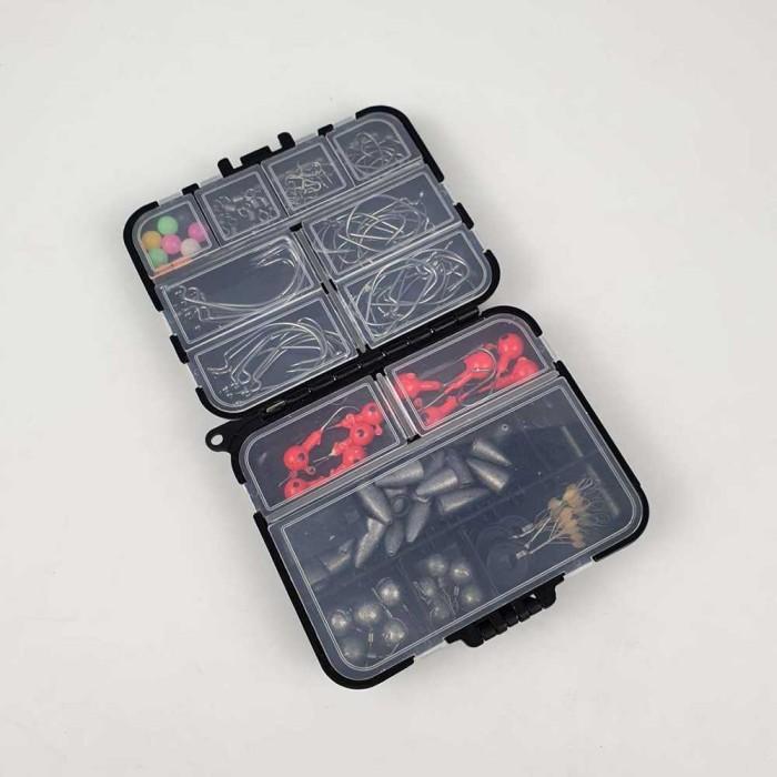 Kail Pancing Fishing Hook Tackle Box Set Perlengkapan Mancing 148 Pcs Tbk