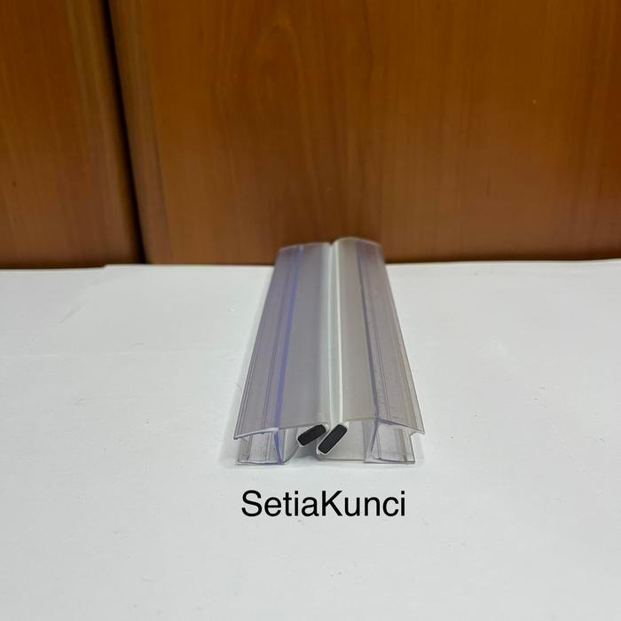 Magnetic Glass Clip Seal Pintu Kaca Sliding Klip Seal Magnet Shower