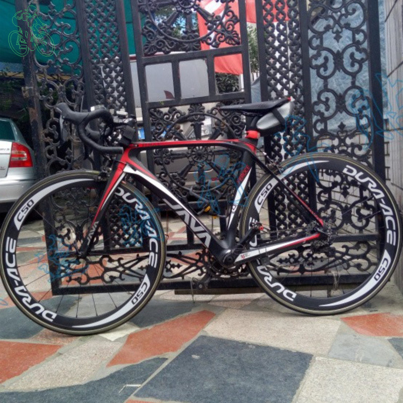 New C50 16pics 2Wheels/set Road Bike 700c Wheel Stickers Bicycle Wheel Rim Decoration Racing