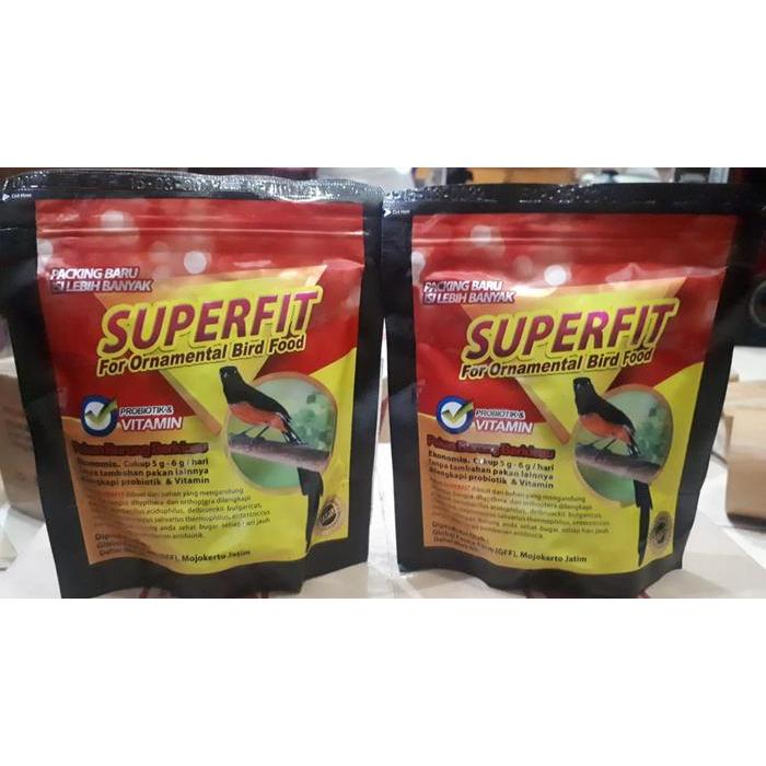 SUPERFIT BLACK PAKAN LOLOHAN PIYIK BAYI BURUNG MURAI KACER CIBLEK ANIS