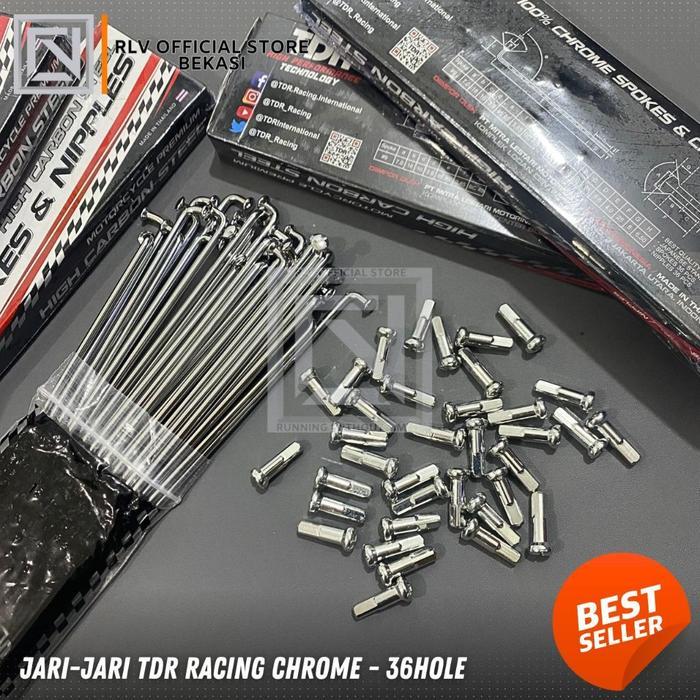 JARI JARI TDR CHROME RING 17 SET DEPAN BELAKANG RUJI MOTOR PNP RX KING