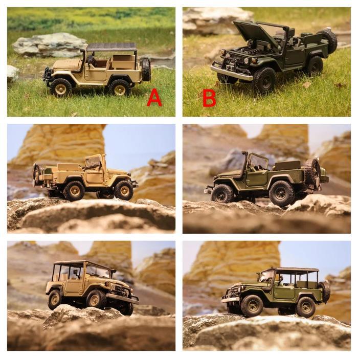 Rhino 1/64 Toyota Land Cruiser FJ40 Pickup Diecast