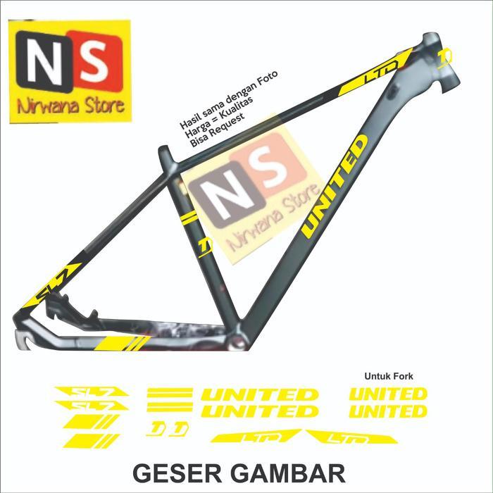 Stiker Sticker United Sepeda Sl7 #Gratisongkir