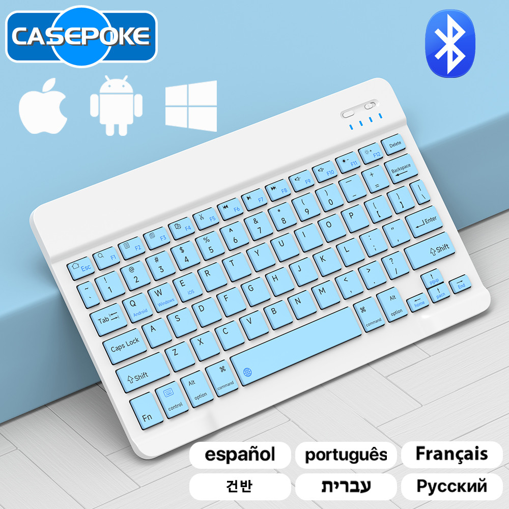 Bluetooth Keyboard for IOS Android Windows Wireless Keyboard for Apple Samsung Lenovo Xiaomi Tablet