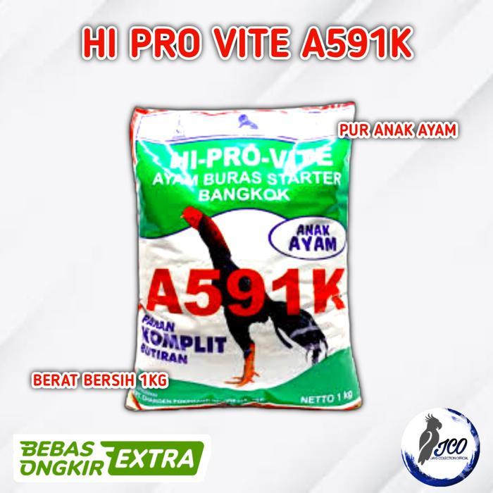 PUR AYAM A591K PAKAN ANAK AYAM HI PRO VITE A591K PAKAN AYAM 591 1KG