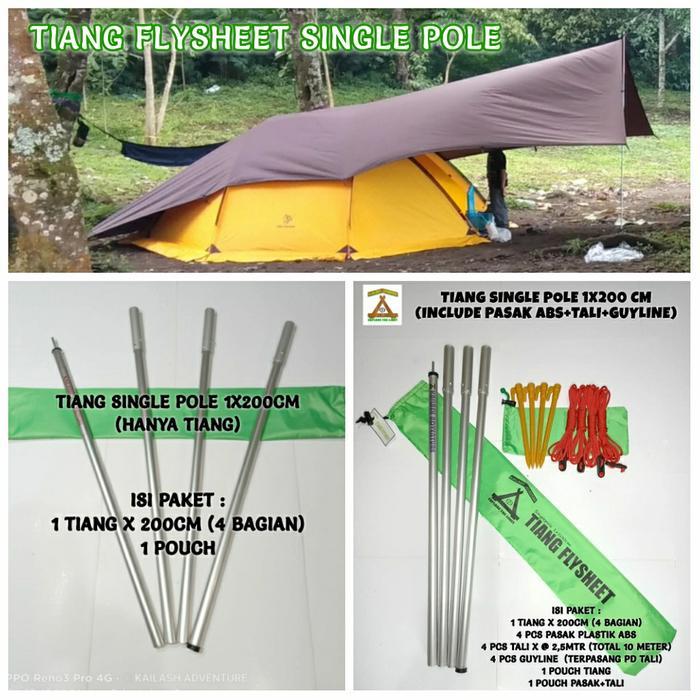 Arei - Tiang Flysheet Ultralight Kailash Adventure Single Pole - Econopack