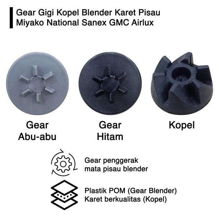 Terlaris Gear Gigi Kopel Blender Karet Pisau Miyako National Sanex Gmc Airlux