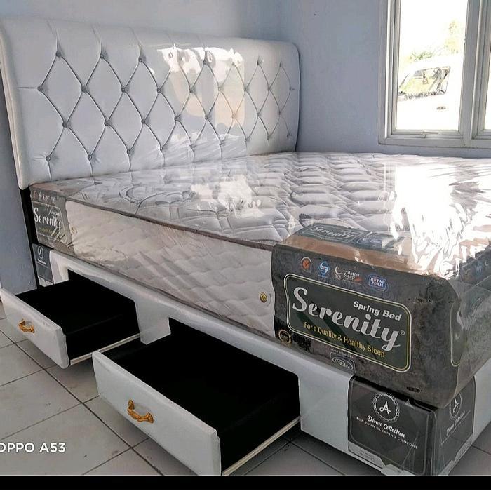 Dipan Minimalis laci + springbed serenity - 120x200