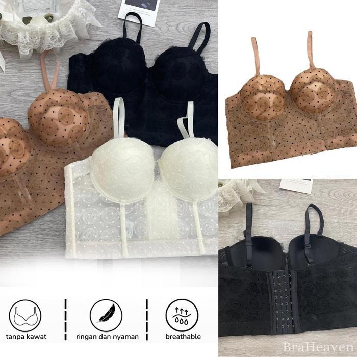 Bustier Top Sexy Lingerie Bustier Set Sexy Corset Bra Wanita
