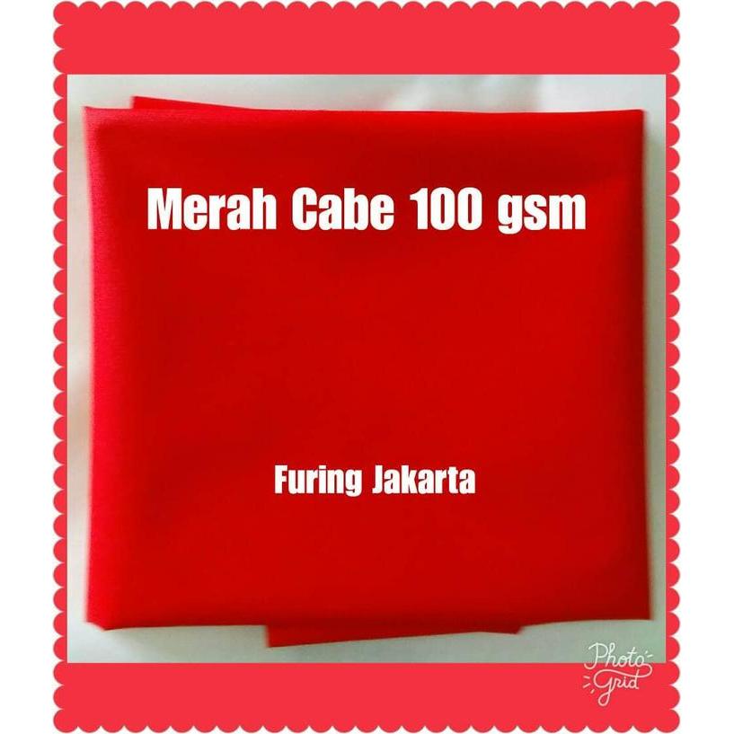 merah 100 gsm, kain furing,kain spunbond