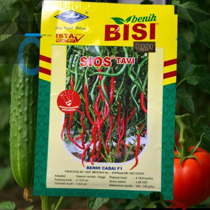 ORIGINAL Sios tavi benih cabai merah keriting isi 2 biji READY STOCK