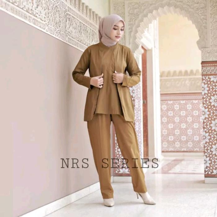 baju dinas pemda keki semi blazer celana wanita