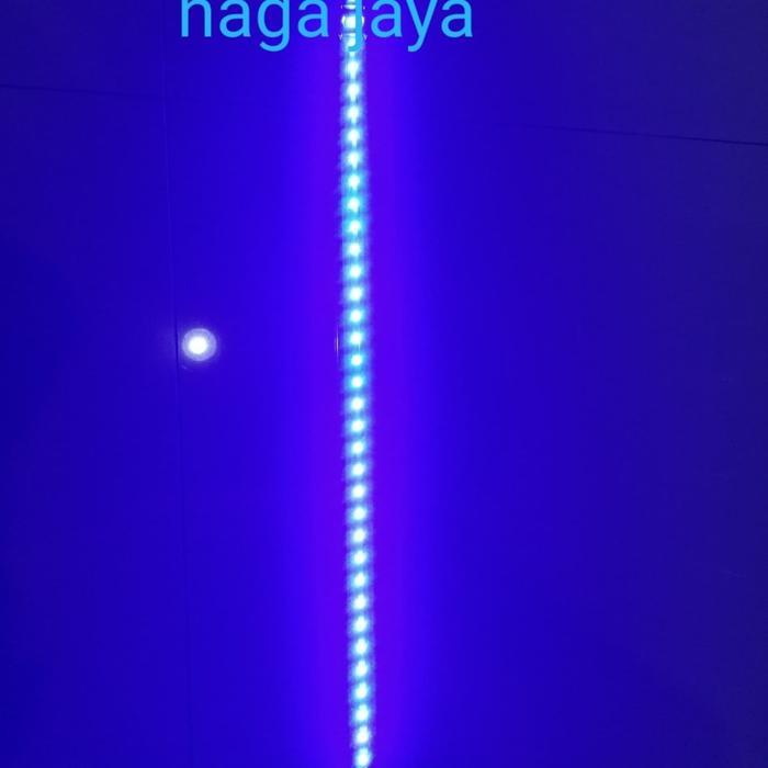 Lampu celup aquarium aquascape panjang 60 cm Biru pack pipa