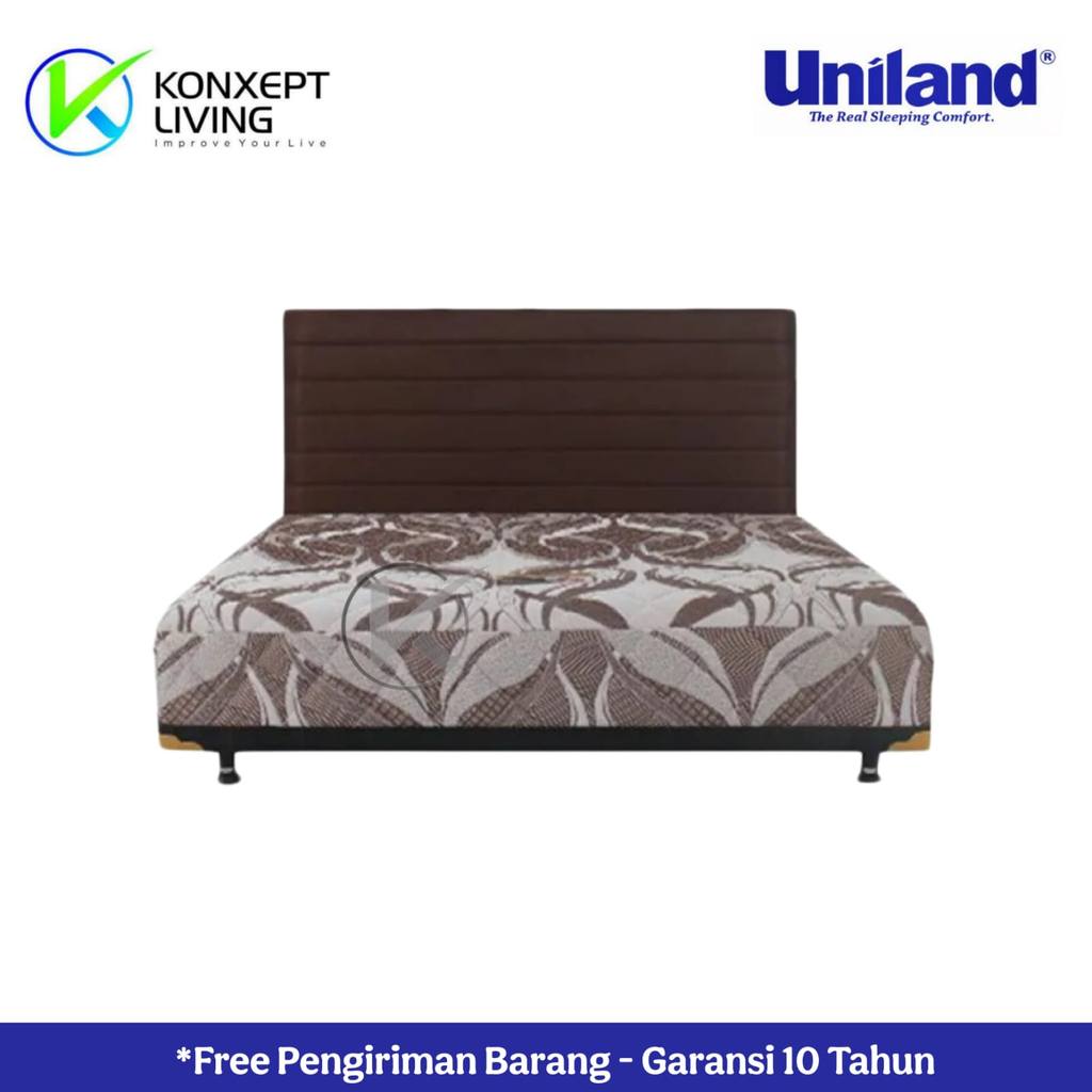 Uniland Springbed Beautybed Firmtop Sandaran bed Ukuran 100x200 Fullset