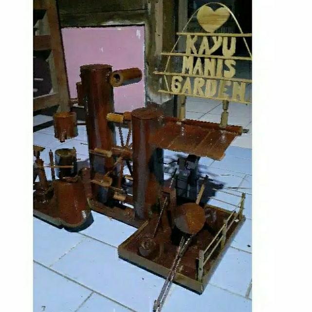 Miniatur Air Mancur Bambu Kincir Jungkat Jungkit Hiasan Aquarium