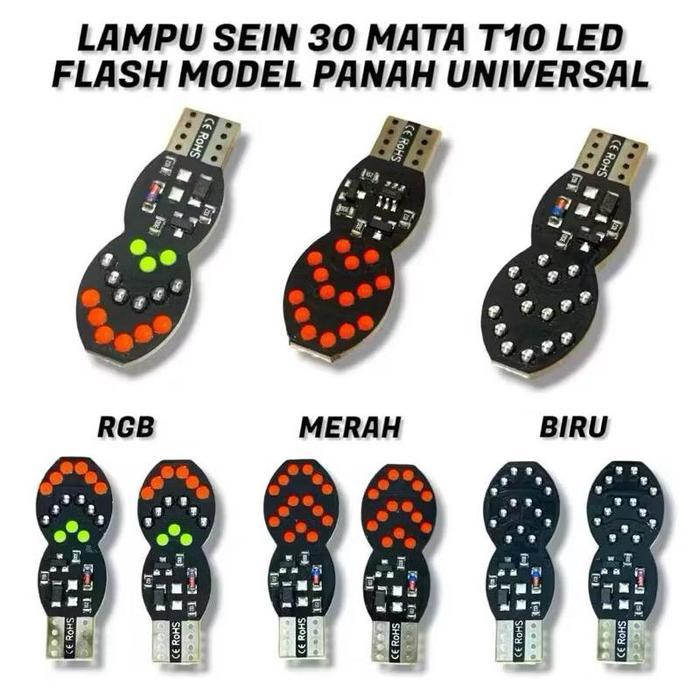 Lampu Sein Gepeng Kedip Running Led Bulat Lampu Sen Gepeng 1 Set Motor Variasi Led Sen Gepeng Lampu