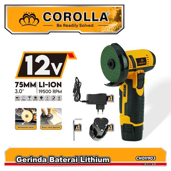 Zper - Portable Angel Grinder Cordless 3 Inci Mesin Gerinda Tangan Elektrik Gerinda Baterai Portable