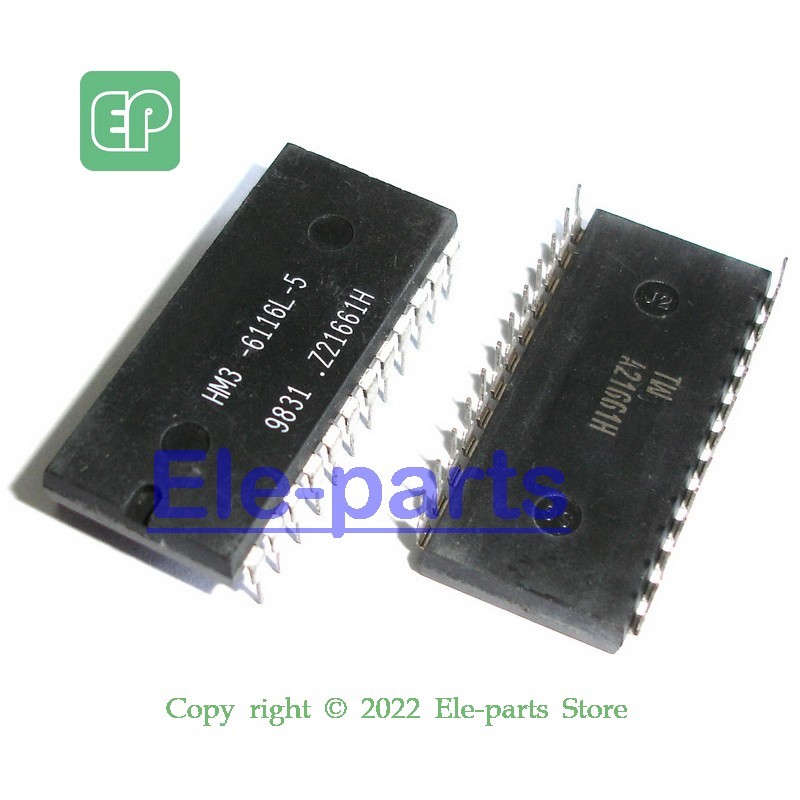 5 PCS HM3-6116L-5 DIP-24 HM3-6116-5 2K x 8 General Purpose Cmos SRAM Chip IC