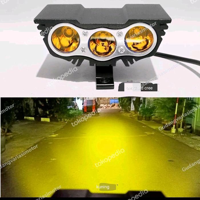 LAMPU TEMBAK SOROT OWL CREE 3 LED RESTOCK