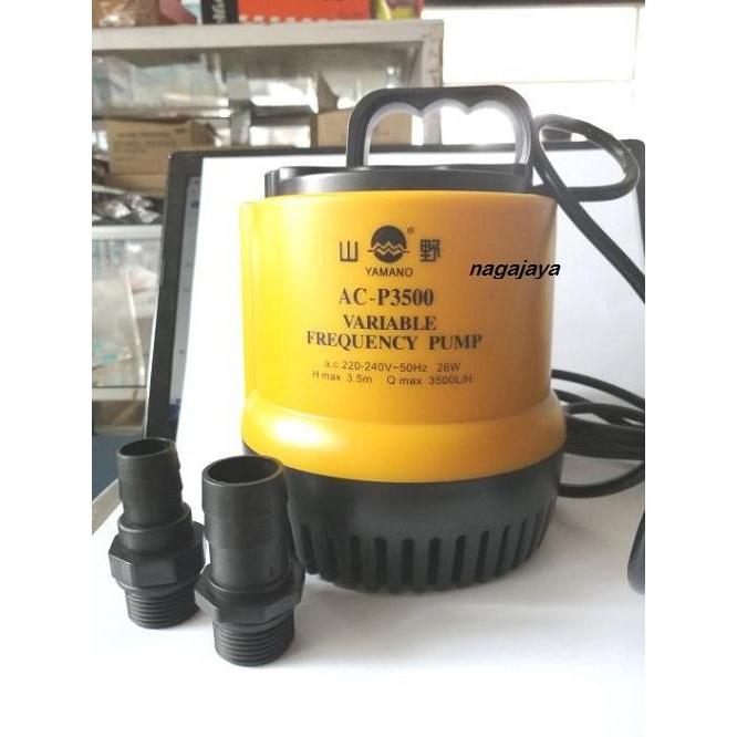 Pompa air celup yamano AC P3500 pompa kolam ikan hidroponik