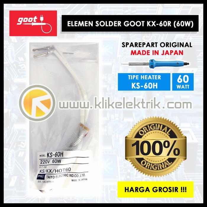 Elemen Heater Solder Goot Ks-60H Untuk Solder Kx-60R 45W / 60W Original Asli Jepang Japan