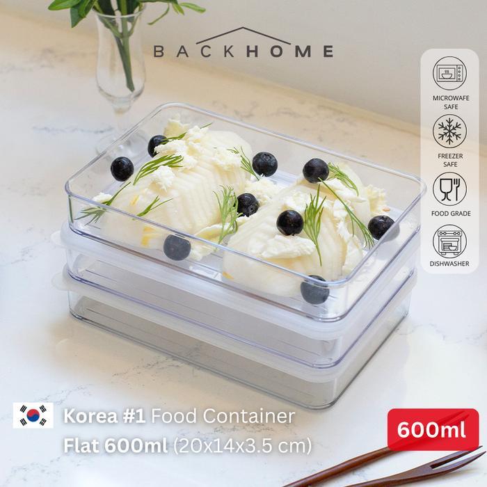 SILICOOK FOOD CONTAINER FLAT 600ML - CONTAINER FOOD