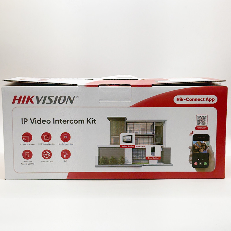 Hikvision DS-KIS605-P(C) 7-inch IP Video Intercom Kit 2MP Doorbell 2-way Audio Mobile App IC Card