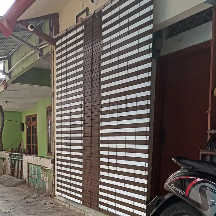 kerey/tirai out door kayu tahan cuaca