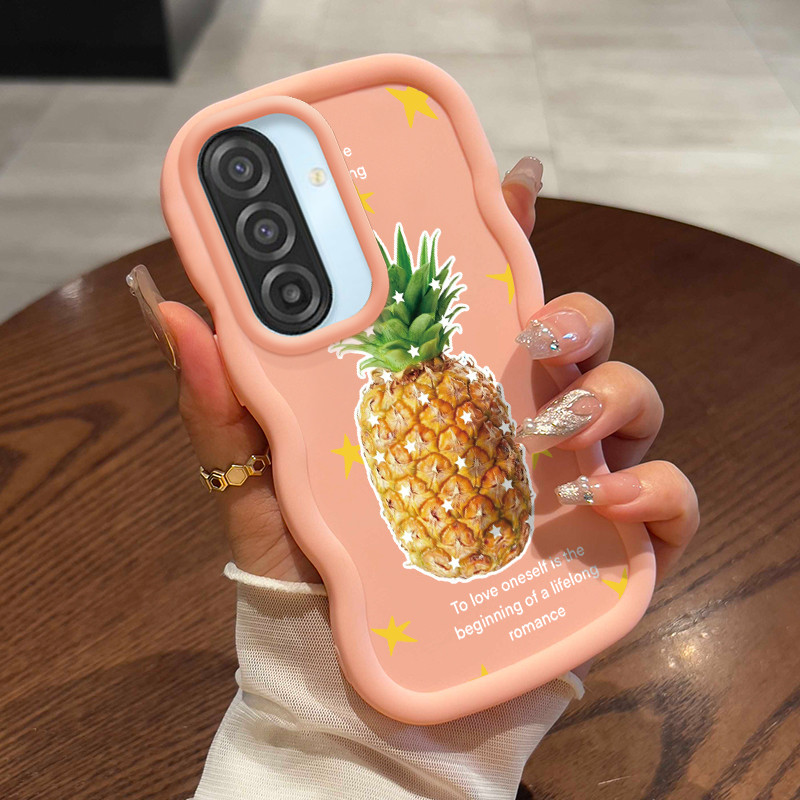 Casing HP Untuk Samsung Galaxy A17 4G A17 5G M17 5G F17 5G F36 M36 5G Case Motif Nanas Kasing Siliko