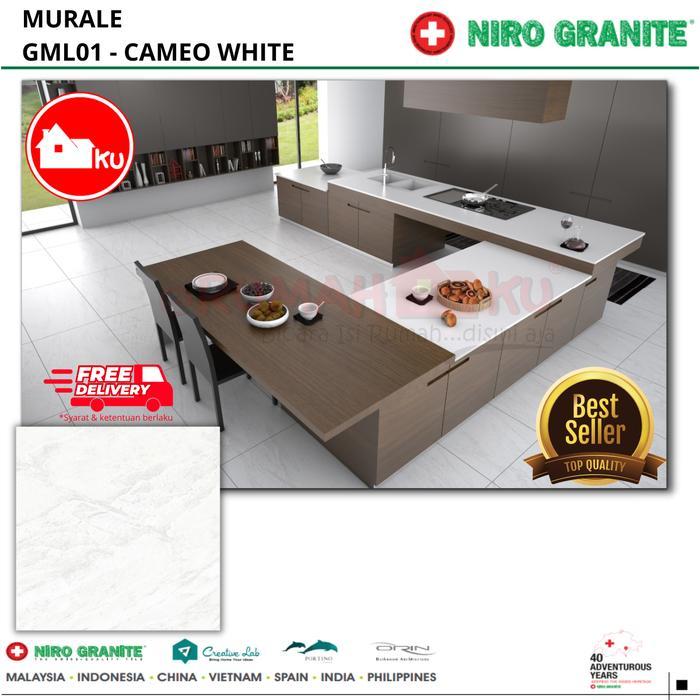LANTAI GRANIT NIRO GRANITE Murale Cameo White (GML01) Matt uk.60x120