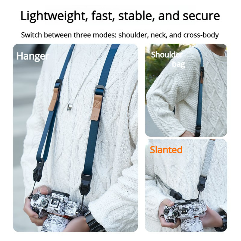 Suitable for Canon 5D4 R50R6 Nikon z30 Fuji xm5 Sony ZVE10 A7RM4 DSLR Shoulder Strap Micro Single