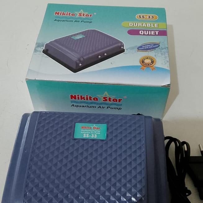 Terlariss NIKITA STAR NS SS 33 POMPA AERATOR 4 LUBANG MESIN GELEMBUNG UDARA