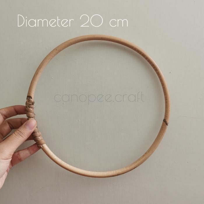 TERPERCAYA Rattan Ring Lingkaran Rotan Hiasan Dekorasi Dinding