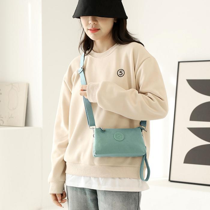 Chibao - Tas Selempang Chibao 0521 Tas Selempang Wanita Polyester Waterproof Sling Bag Wanita Hitam