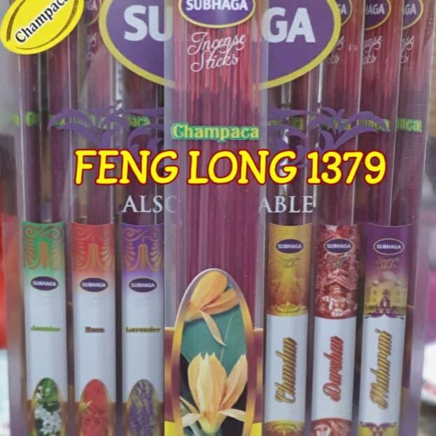 Premium Hio Dupa Stik India Aromaterapi Subhaga Champaca MERAH Incense Sticks