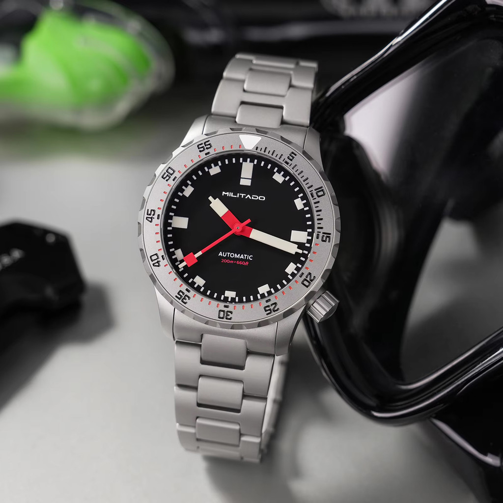 Militado ML20 39mm Men Watch PT5000 Automatic Movement Sapphire Luminova Watches Stainless Steel