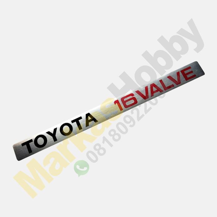 STIKER TOYOTA COROLLA TWIN CAM 16 VALVE MESIN SET BEST SELLER