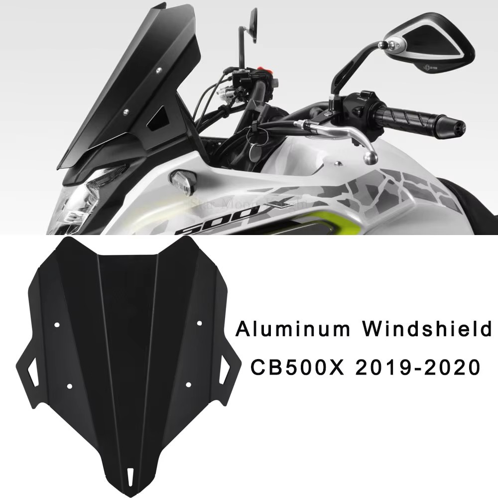 FOR HONDA CB500X CB 500 X CB500 2019 -2020 MOTORCYCLE ACCESSORIES ALUMINUM WINDSCREEN WINDSHIELD