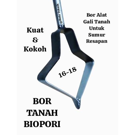 Alat Bor Tanah Multifungsi Bor Biopori sumur resapan Kualitas Premium