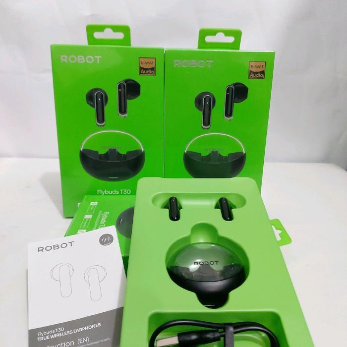 ROBOT T30 TWS Headset / earphone / headphone bluetooth Bt AIRBUDS Kualitas Premium
