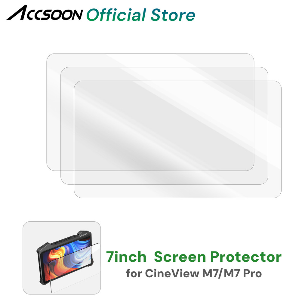 Accsoon 1pcs 7inch Tempered Glass Protector Screen Cover Protective Film accsoon m7 pro screen