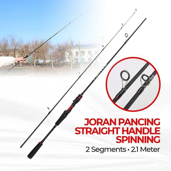 Ready COD Joran Pancing Spinning Laut Sungai Kolam Ikan Galatama Bahan Carbon Fiber Lentur Dan Kuat