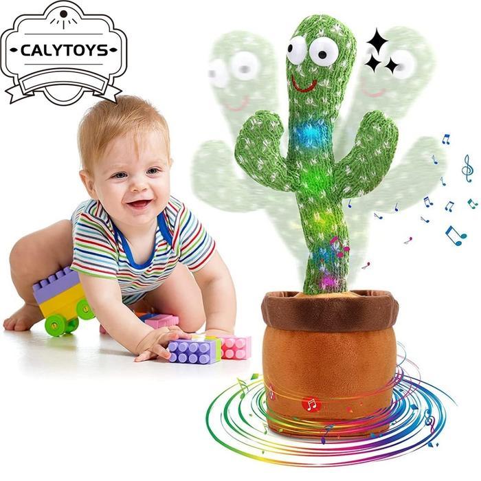 Boneka Kaktus Goyang Lampu dan Bicara / Kaktus joget bisa menari dan bicara kaktus joget bayi SNI *