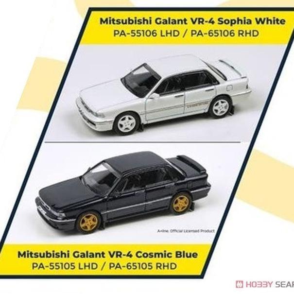 1/64 PARA64 MITSUBISHI GALANT SOPHIA WHITE COSMIC BLUE DIECAST MOBIL