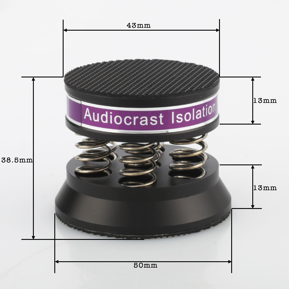 4pcs Speaker spike Audiophile shock spikes spring damping pad H1f1 audio Stand Feet Amp cone speaker