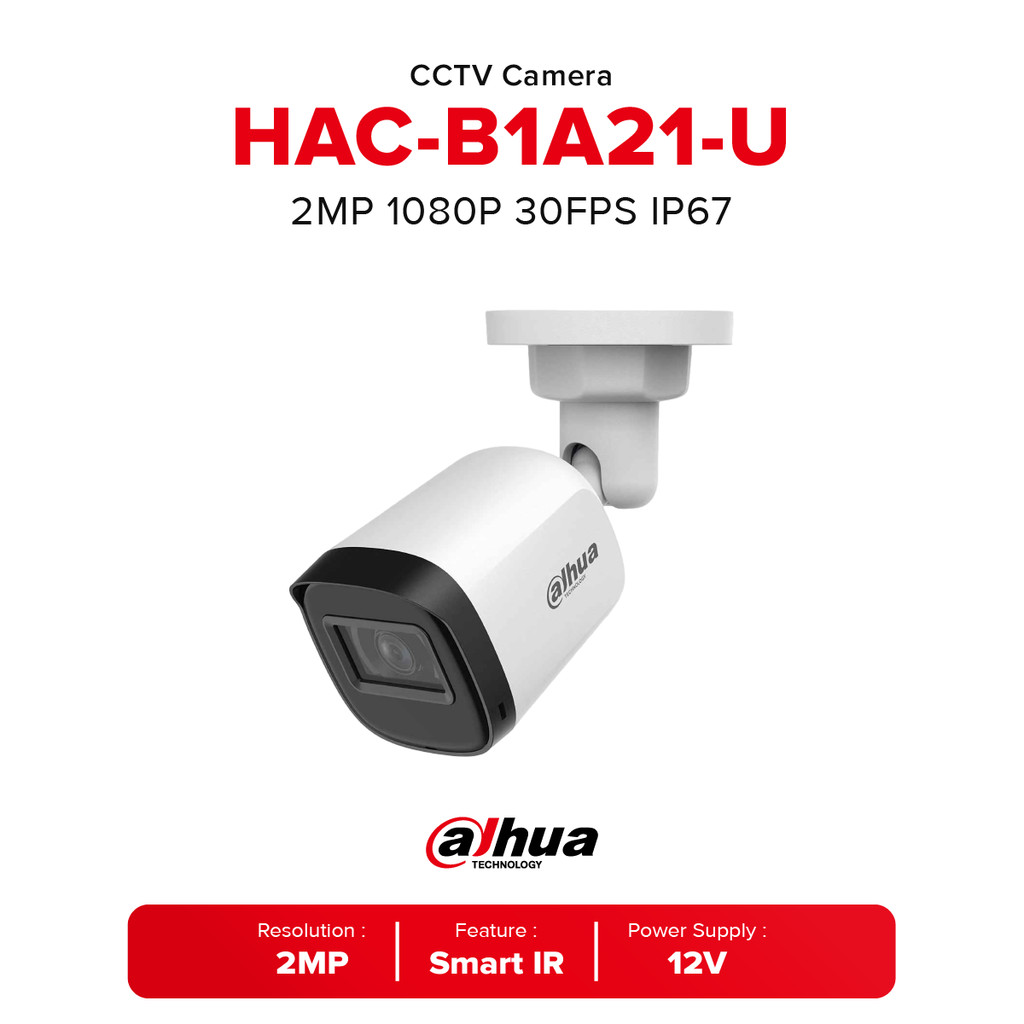 Dahua HAC-B1A21-U 2MP 1080P 30FPS IP67 Analog Outdoor CCTV Camera